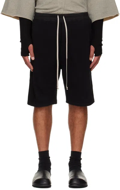 Rick Owens Drkshdw Black Concordians Pusher Shorts In Black