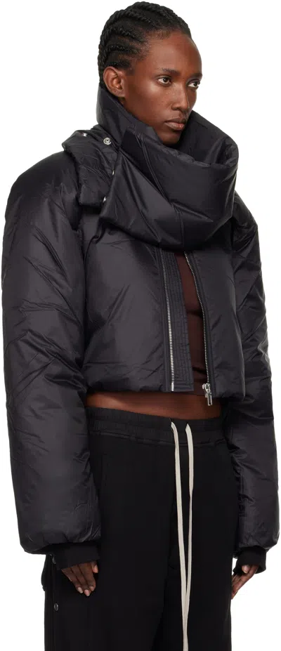 Rick Owens Drkshdw Black Concordians Convertible Jacket In Black