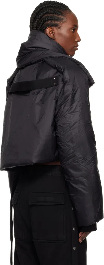 Rick Owens Drkshdw Black Concordians Convertible Jacket In Black