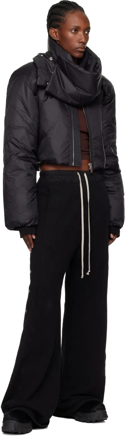 Rick Owens Drkshdw Black Concordians Convertible Jacket In Black