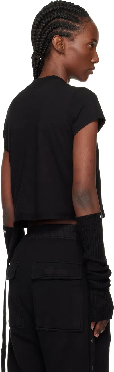 Rick Owens Drkshdw Black Concordians Cropped Small Level T-shirt In Black