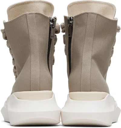 Rick Owens Drkshdw Off-white Concordians Jumbolace Abstract Sneakers In Green