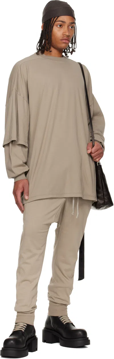 Rick Owens Drkshdw Taupe Concordians Drawstring Sweatpants In Neutral