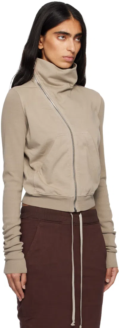 Rick Owens Drkshdw Taupe Concordians Mountain Sweatshirt In Neutral