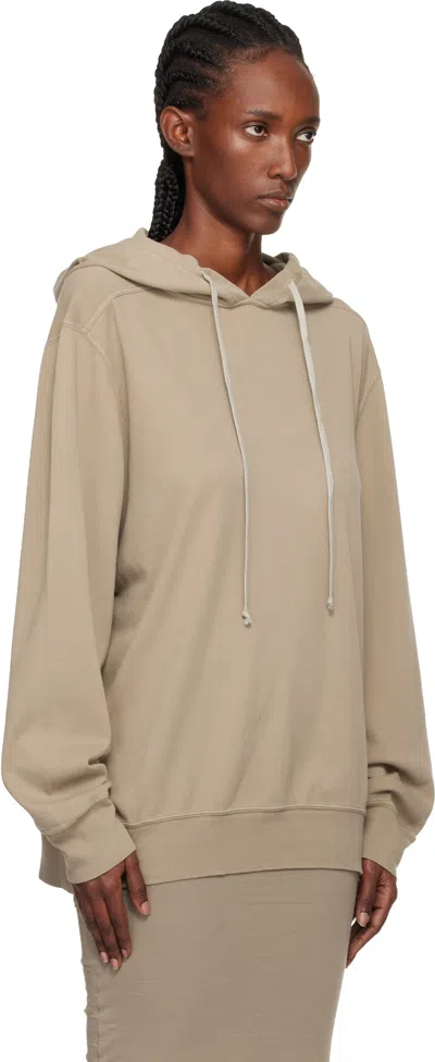 Rick Owens Drkshdw Concordians Oversized Hooded Sweatshirt In Neutral