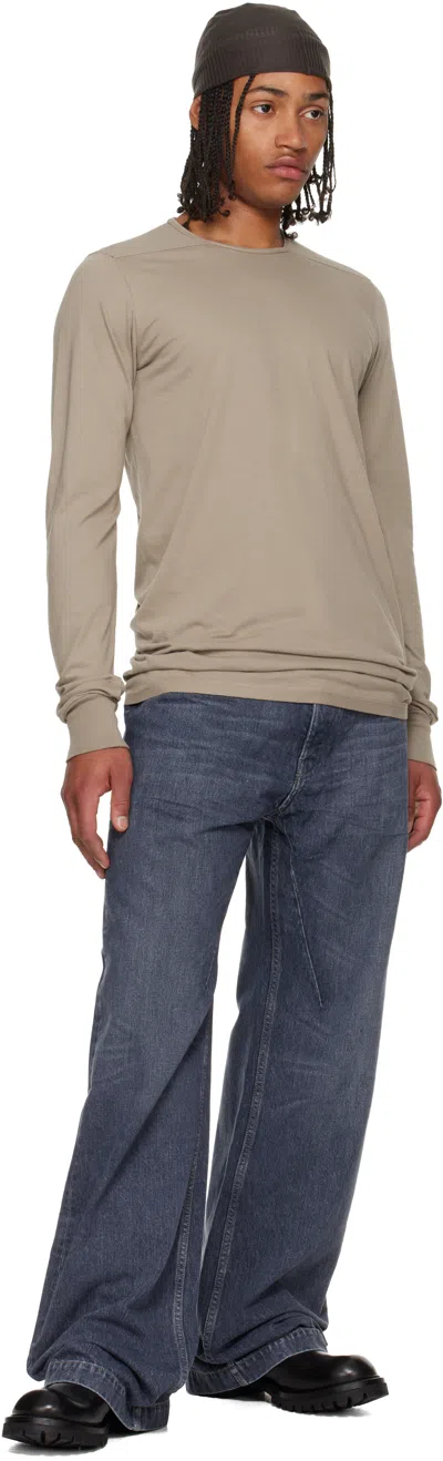 Rick Owens Drkshdw Taupe Concordians Level Ls T-shirt In Neutral