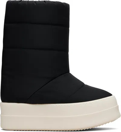 Rick Owens Drkshdw Black Concordians Mega Bumper Lunar Boots In Black