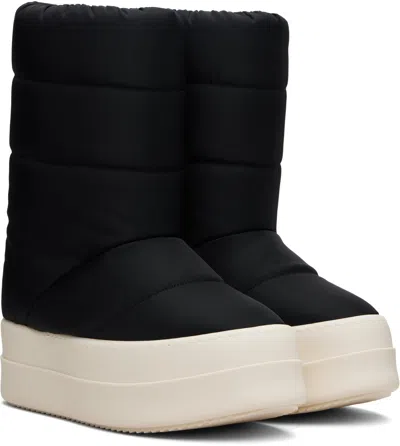 Rick Owens Drkshdw Black Concordians Mega Bumper Lunar Boots In Black