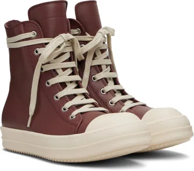 Rick Owens Pink Concordians Sneakers In Brown