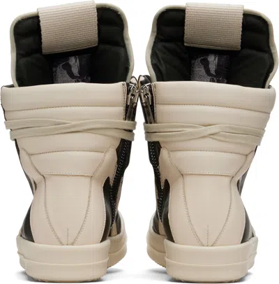 Rick Owens Geometric High-top Sneakers Unique Laces In Multi