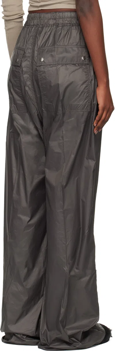 Rick Owens Drkshdw Dietrich-drawstring Pocket Palazzo Pants In Gray