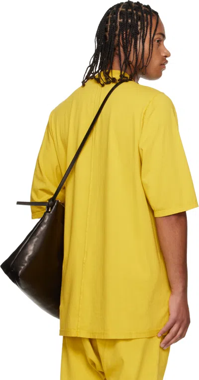 Rick Owens Drkshdw Yellow Concordians Jumbo Ss T-shirt In Yellow