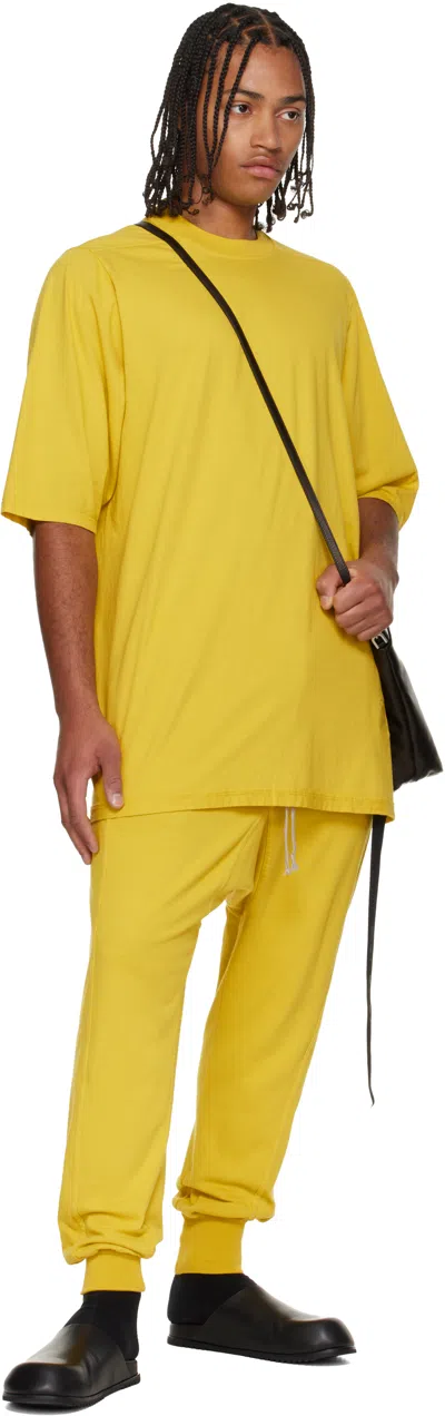 Rick Owens Drkshdw Yellow Concordians Jumbo Ss T-shirt In Yellow