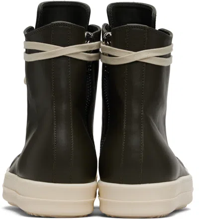 Rick Owens Khaki Concordians Sneakers In Black