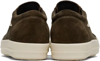 Rick Owens Sneakers Low-top Concordians Runway Vintage In Suede Leather In Brown