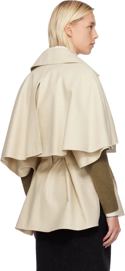 Max Mara Beige Sigfrid Jacket In White