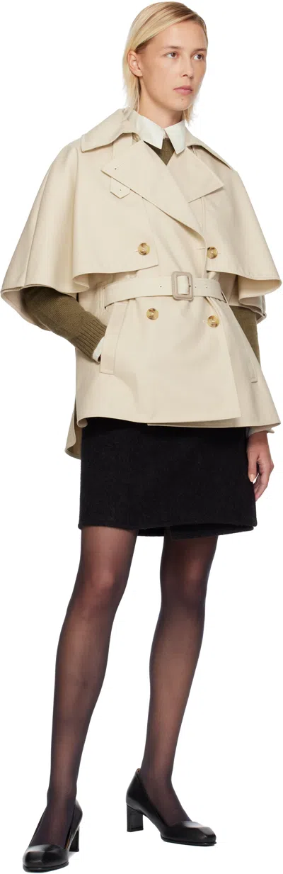 Max Mara Beige Sigfrid Jacket In White