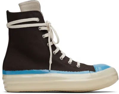 Rick Owens Drkshdw Gray Concordians Sneaks Sneakers In Brown