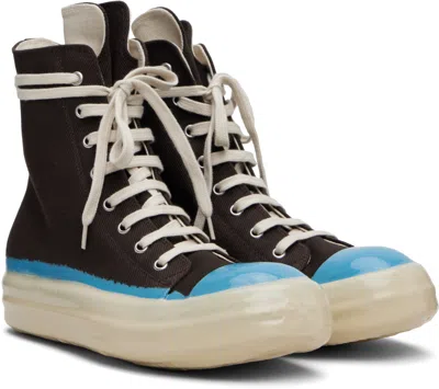 Rick Owens Drkshdw Gray Concordians Sneaks Sneakers In Brown