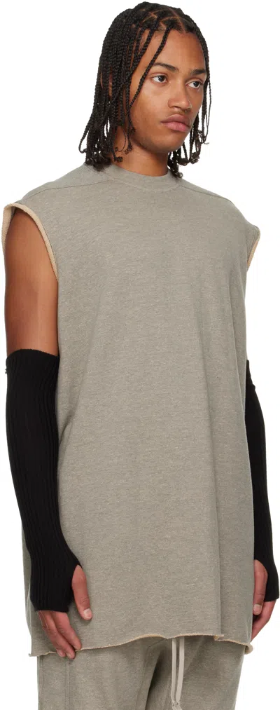Rick Owens Drkshdw Gray Concordians Tarp T-shirt In Gray