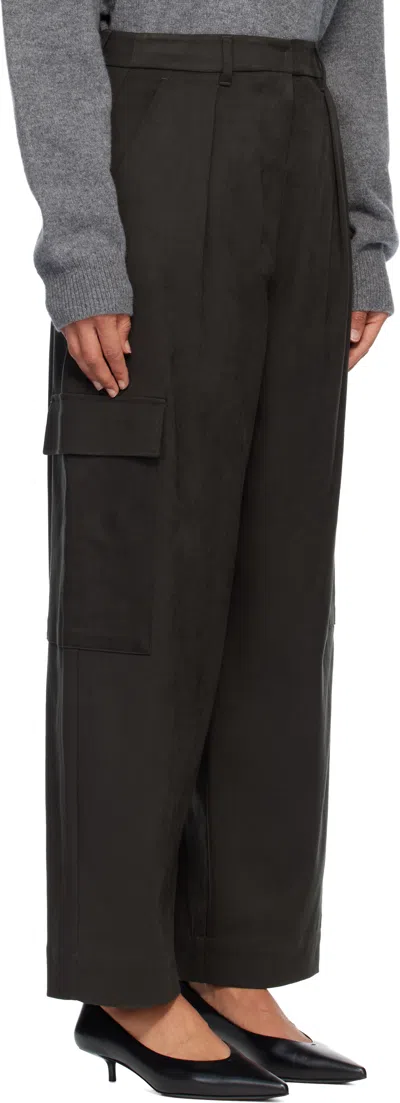 Max Mara Green Enigma Trousers In Black