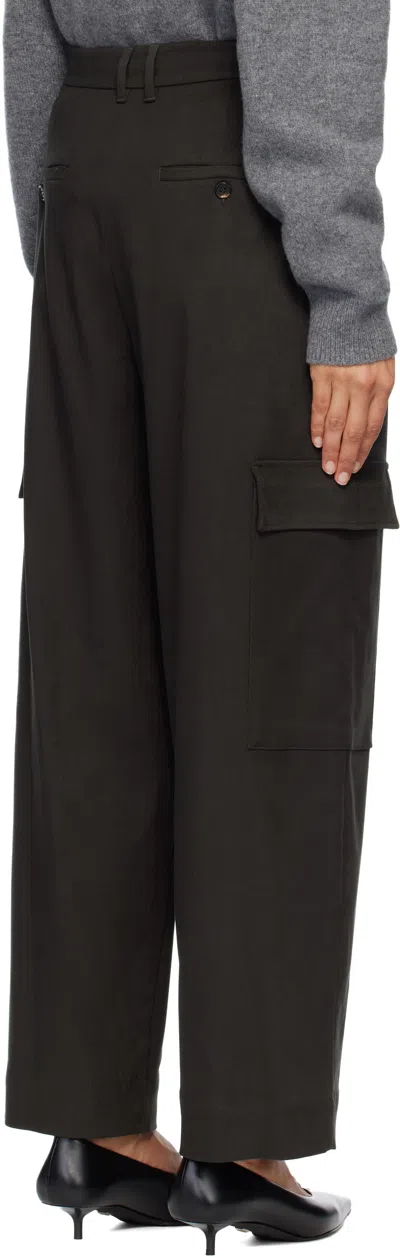 Max Mara Green Enigma Trousers In Black