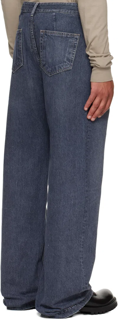 Rick Owens Drkshdw Blue Concordians Geth Jeans In Blue