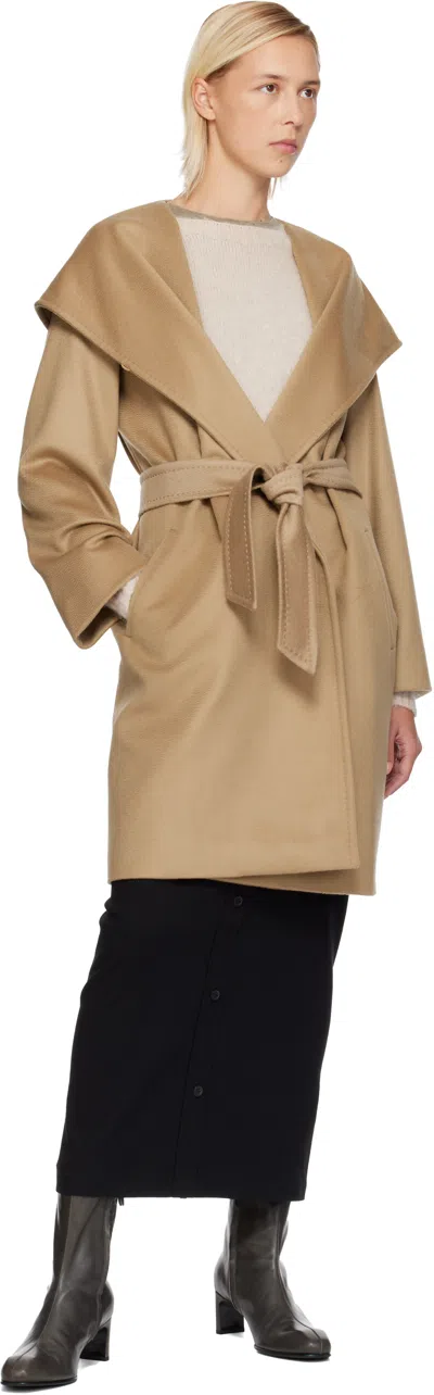 Max Mara Maxmara Teddy Bear Icon Coat Camel In Brown