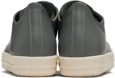 Rick Owens Gray Concordians Low Sneaks Sneakers In Gray