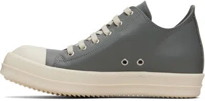Rick Owens Gray Concordians Low Sneaks Sneakers In Gray