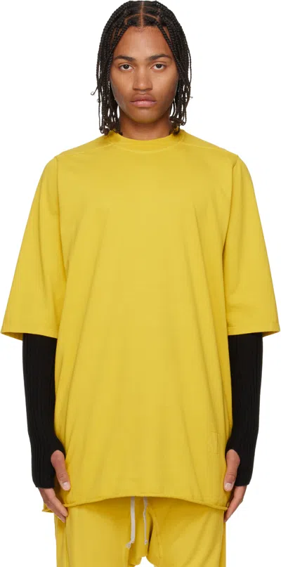 Rick Owens Drkshdw Yellow Concordians Jumbo Ss T-shirt