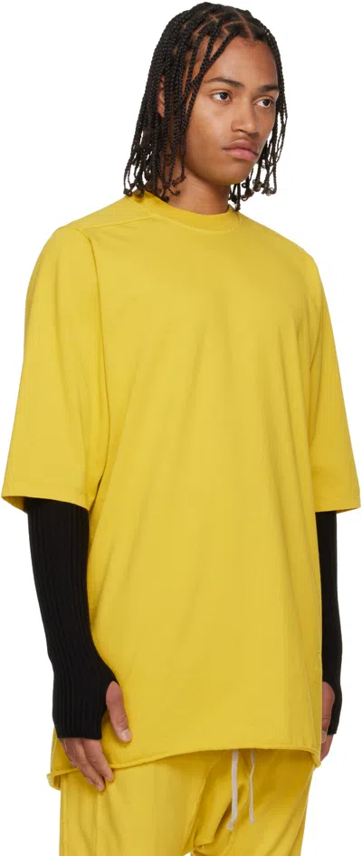 Rick Owens Drkshdw Yellow Concordians Jumbo Ss T-shirt