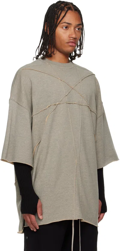 Rick Owens Drkshdw Gray Concordians Tommy T-shirt In Gray
