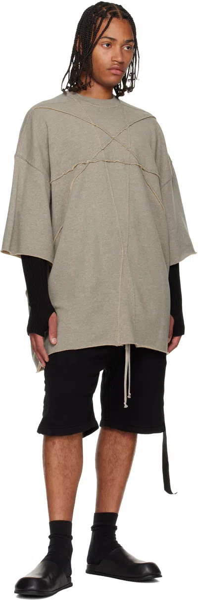 Rick Owens Drkshdw Gray Concordians Tommy T-shirt In Gray