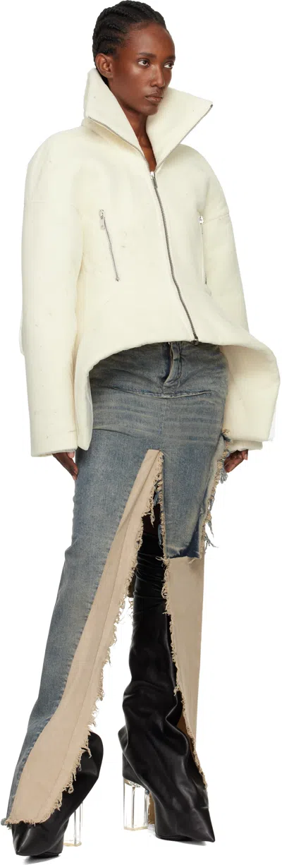 Rick Owens Off-white Concordians Draculimo Jacket In Neutral