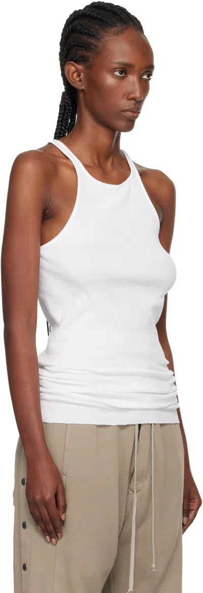 Rick Owens Drkshdw Off-white Concordians Racer Back Tank Top In White