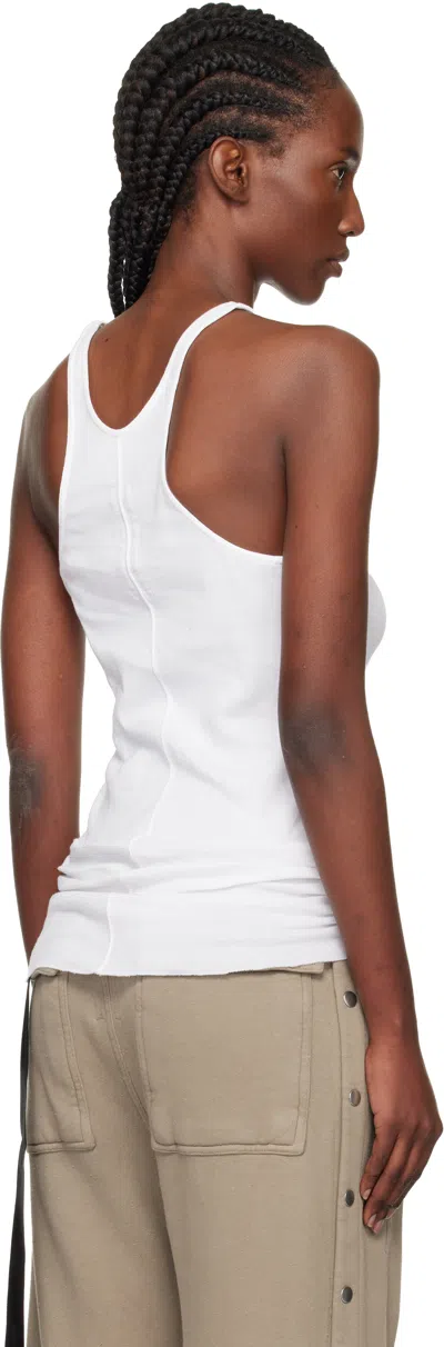 Rick Owens Drkshdw Off-white Concordians Racer Back Tank Top In White