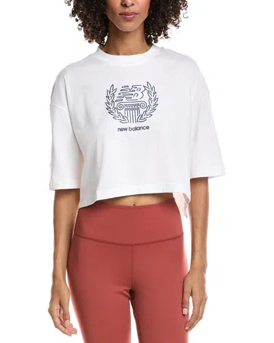 New Balance Debut Sculpture T-shirt In White