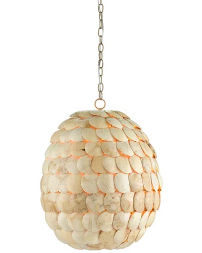 Currey & Company Buko Coco Pendant In Gold
