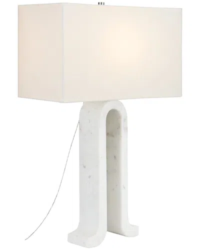 Currey & Company Leo Table Lamp In White