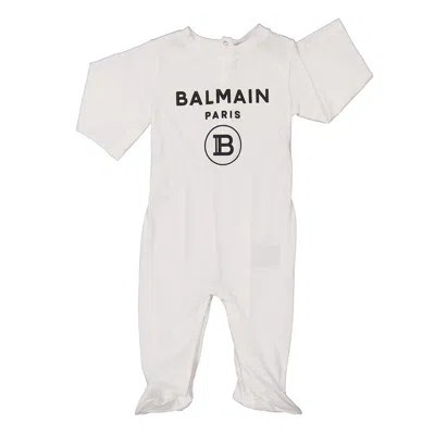 Balmain Infant Logo Babygrow Set In Multi