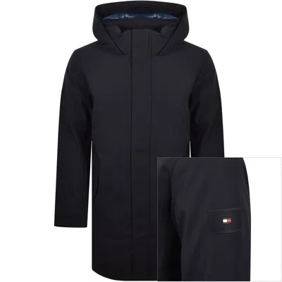 Tommy Hilfiger Padded Parka Jacket Navy In Black