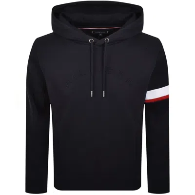 Tommy Hilfiger Insert Hoodie Navy In Black