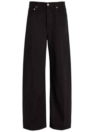 Citizen Of Humanity Citizens Of Humanity Paloma Wide-leg Corduroy Jeans In Black