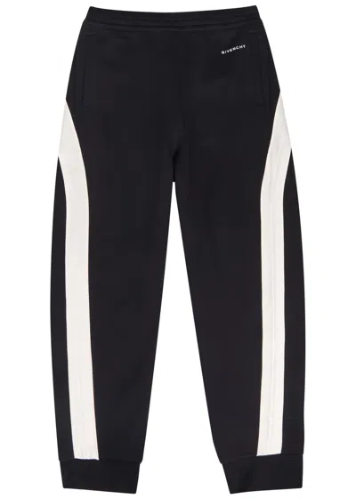 Givenchy Mens Black Open Seam Contrast Cotton-jersey Jogging Bottoms Xl