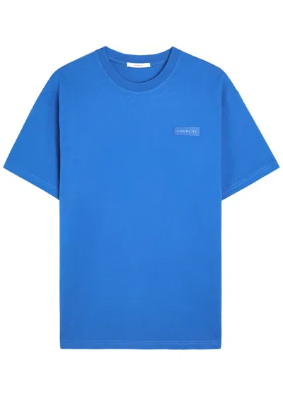 Givenchy Regular Fit Logo Patch T-shirt In Blue