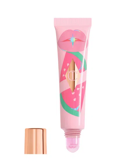 Charlotte Tilbury Unreal Lips Healthy Glow Nectar Lip Oil With Hyaluronic Acid And Vitamin E Juicylicious Pink Waterme