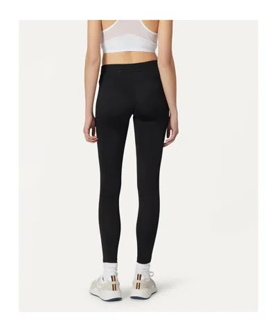 K-way Logo-detailing Leggings In Black