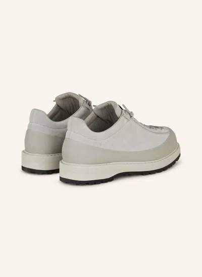 Stone Island Leather Sneakers In Gray