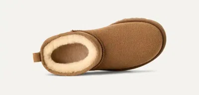 Ugg "classic Ultra Mini" Ankle Boots In Brown